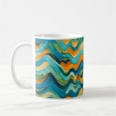 Mug "Sanlúcar" Vagues bleu vert orange (Gauche)