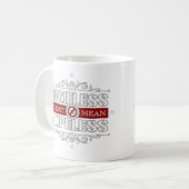 Mug Sans abri ne signifie pas sans espoir (Devant gauche)