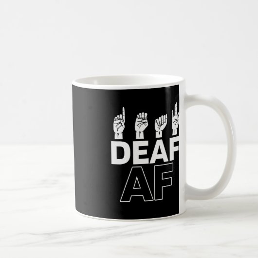 Mug Sans Audience - Sourd - Incapable D'Entendre - Sou (Droite)