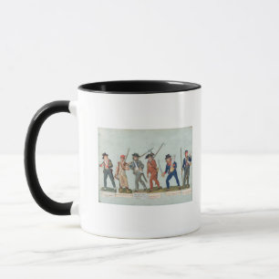 Mug Sans Culotte allumant son tuyau