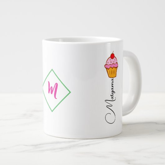 Mug sans danger au micro-ondes familial pour gâtea (Devant droit)