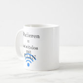Mug "Sans emploi avec WLAN" (Devant gauche)