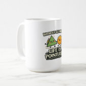 Mug Sans Géométrie, La Vie Est Sans Objet (Devant gauche)
