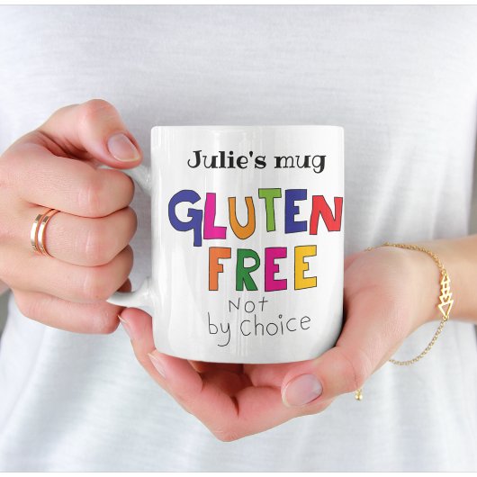 Mug Sans gluten, pas par choix Coeliac personnalisez