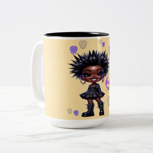Mug sans peur et authentique (Devant gauche)