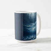 Mug Sans temps - Citation esthétique des eaux profonde (Devant droit)