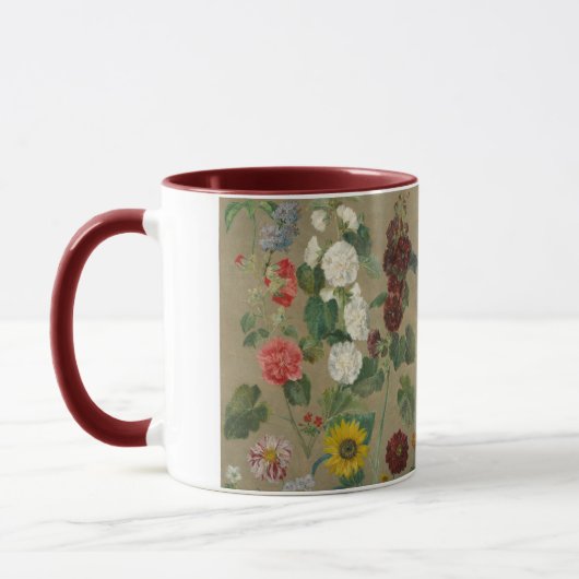 Mug Sans titre (fleurs) (huile à bord) (Gauche)
