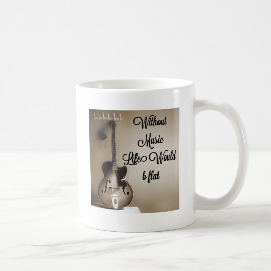 Mug Sans vie de musique b plat (Droite)