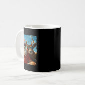 Mug Santa And Reindeer Selfie Funny Christmas Vacation (Devant gauche)