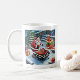 Mug Santa Barbecue Noël