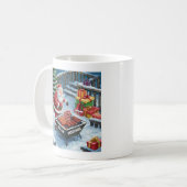 Mug Santa Barbecue Noël (Devant gauche)