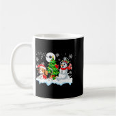 Mug Santa Beagle Snowman Running Friends Christmas Own (Gauche)