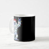 Mug Santa Bigfoot Christmas Tree Xmas Lights Funny Sas (Devant gauche)