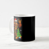 Mug Santa Bigfoot Christmas Tree Xmas Lights Funny Sas (Devant gauche)