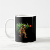 Mug Santa Bigfoot Christmas Tree Xmas Lights Funny Sas (Gauche)