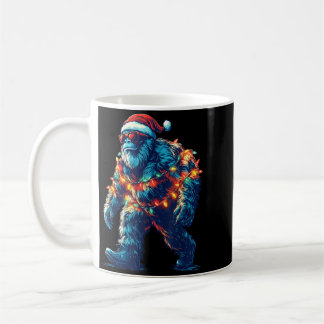 Mug Santa Bigfoot Lumières de Noël Xmas Sasquatch