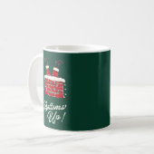 Mug Santa Bottoms Up Funny Holiday Kitchen and Gift (Devant gauche)