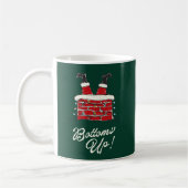 Mug Santa Bottoms Up Funny Holiday Kitchen and Gift (Gauche)