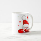 Mug Santa Cartoon Cute Peeking Character © BluedarkArt (Devant droit)