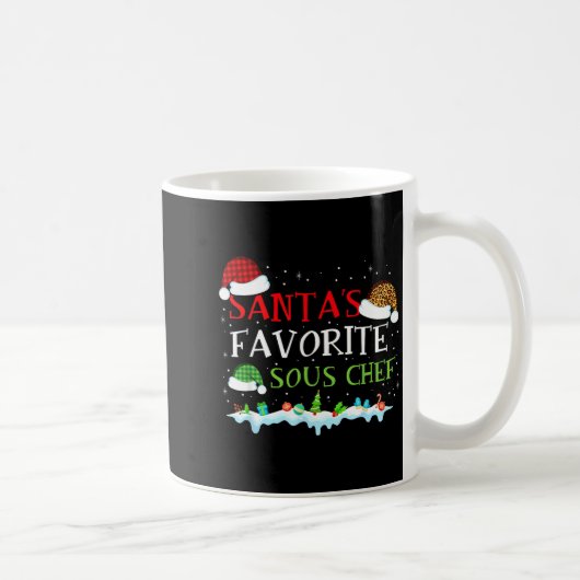 Mug Santa Chef Favorite s Sous Fun Meme (Droite)