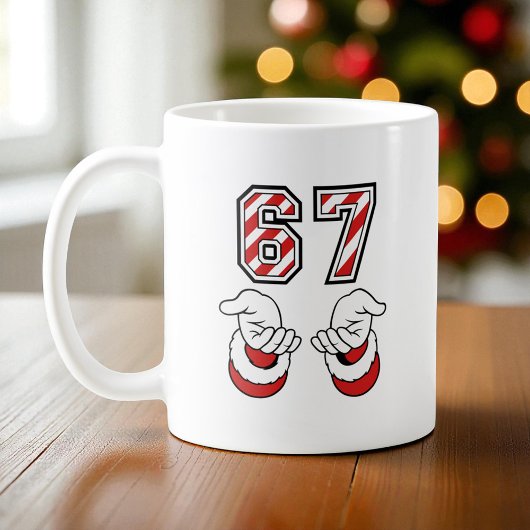 Mug Santa Christmas Meme Six Seven 67 6 7 Holiday