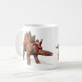 Mug Santa Claus À cheval Sur Stegosaurus (Devant gauche)