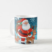 Mug Santa Claus and the reindeer (Devant gauche)