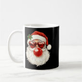 Mug Santa Claus Christmas Blowing Bubble Gum And Sungl (Gauche)