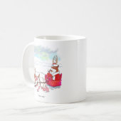 Mug Santa Claus Coup d'oeil à deux côtés (Devant gauche)