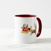 Mug Santa Claus en traîneau (Devant droit)