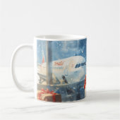 Mug Santa Claus est à l'aéroport (Gauche)