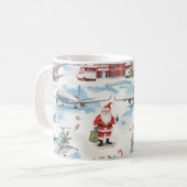 Mug Santa Claus est à l'aéroport (Devant gauche)