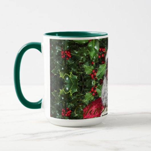 Mug Santa Claus & Holly Noël Conception II (Gauche)