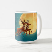 Mug Santa Claus in sleigh with reindeer (Devant droit)