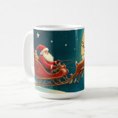 Mug Santa Claus in sleigh with reindeer (Devant gauche)
