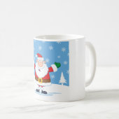 Mug Santa Claus in Snowy Winter Scene (Devant droit)