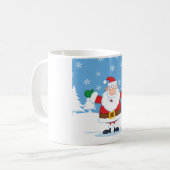 Mug Santa Claus in Snowy Winter Scene (Devant gauche)