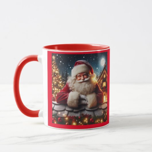 MUG SANTA CLAUS NOËL CUTE CAFÉ MUSIQUES (Gauche)