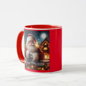 MUG SANTA CLAUS NOËL CUTE CAFÉ MUSIQUES (Devant gauche)