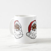 Mug santa claus noir (Devant gauche)