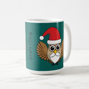 Mug Santa Claus Owl   Ajouter votre nom