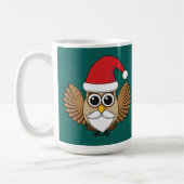 Mug Santa Claus Owl | Ajouter votre nom (Gauche)
