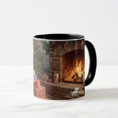 Mug Santa Claus placing presents under the tree (Devant droit)