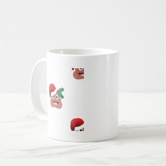 Mug santa claus poop emoji (Devant gauche)