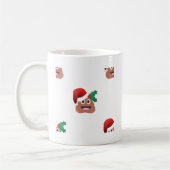 Mug santa claus poop emoji (Gauche)