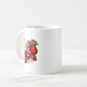 Mug Santa Claus Riding Lobster Lights Christmas Fishin (Devant gauche)