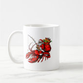 Mug Santa Claus Riding Lobster Lights Christmas Fishin (Gauche)