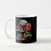 Mug Santa Claus Riding Tractor Sleigh Christmas Tracto (Gauche)