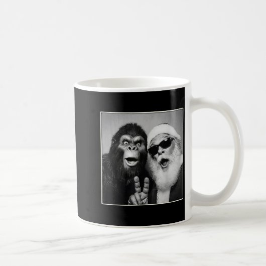 Mug Santa Claus Selfie Bigfoot Christmas Funny Sasquat (Droite)