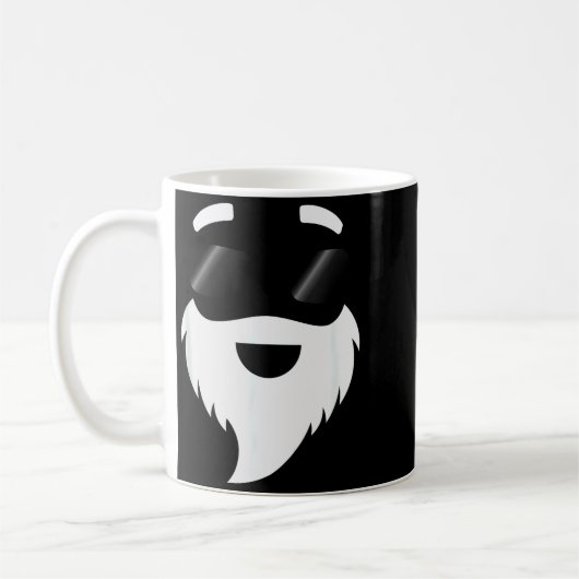 Mug Santa Claus Sungles Funny Hipster Christmas Appare (Gauche)